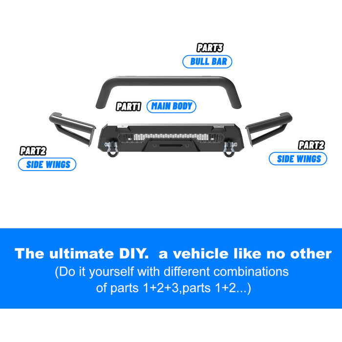 WOLFSTORM Pare-chocs avant compatible avec Toyota Tacoma 2016-2023