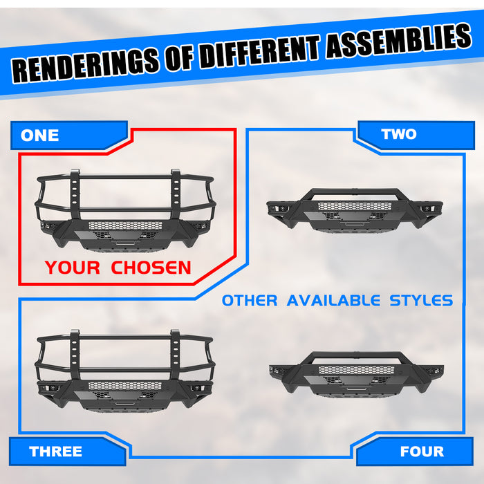 WOLFSTORM Modular Front Bumper for 2019-2024 Ram 1500 Model