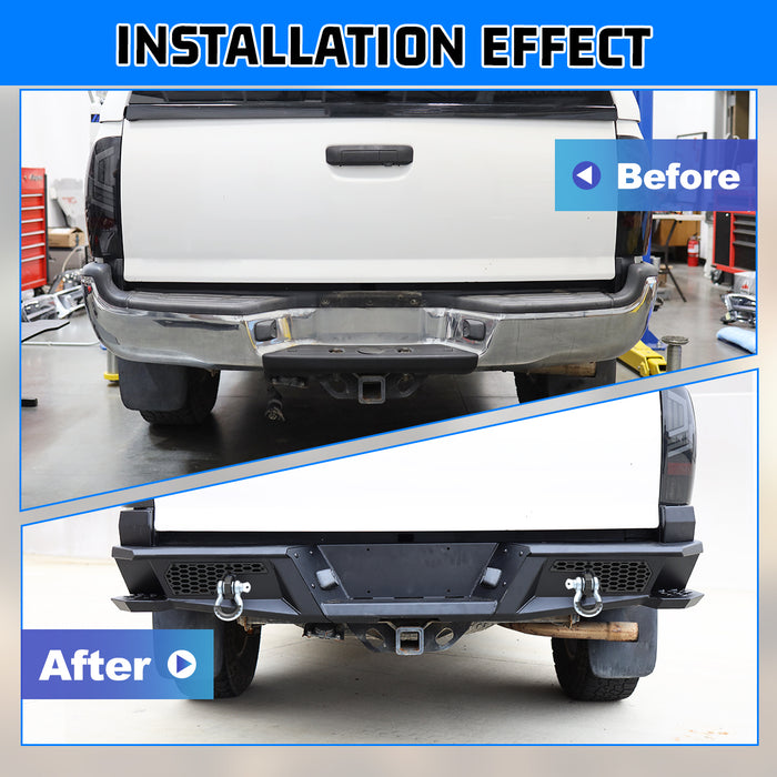 WOLFSTORM Rear Bumper for 2005-2015 Toyota Tacoma