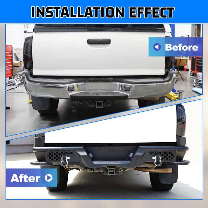 WOLFSTORM Rear Bumper for 2005-2015 Toyota Tacoma