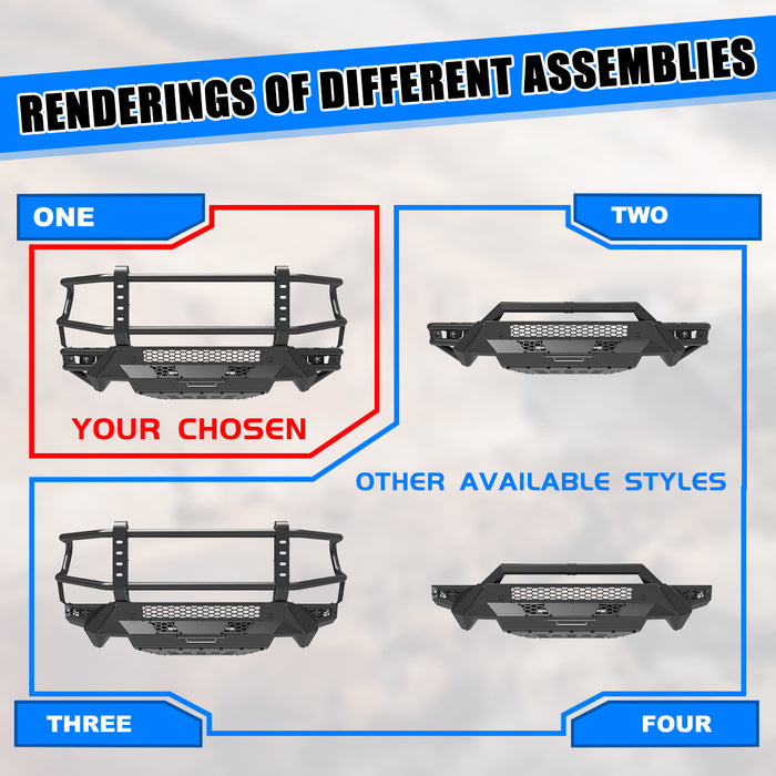 WOLFSTORM Modular Front Bumper for 2019-2024 Ram 1500 Model