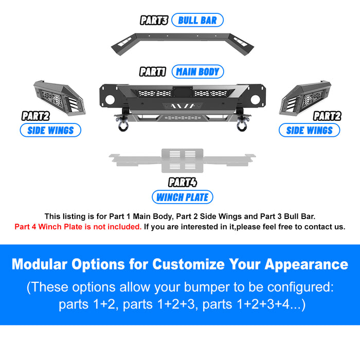 WOLFSTORM Front Bumper for 2025 Ram 1500