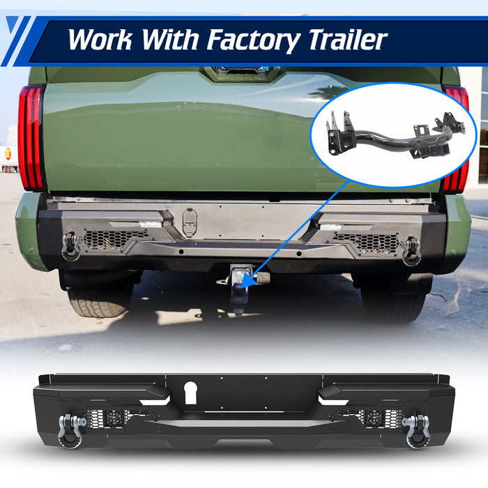 WOLFSTORM Rear Bumper for 2022-2026 Toyota Tundra