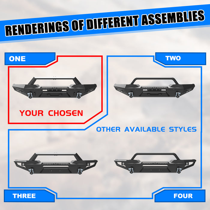 WOLFSTORM Front Bumper for Toyota Tundra 2022-2024