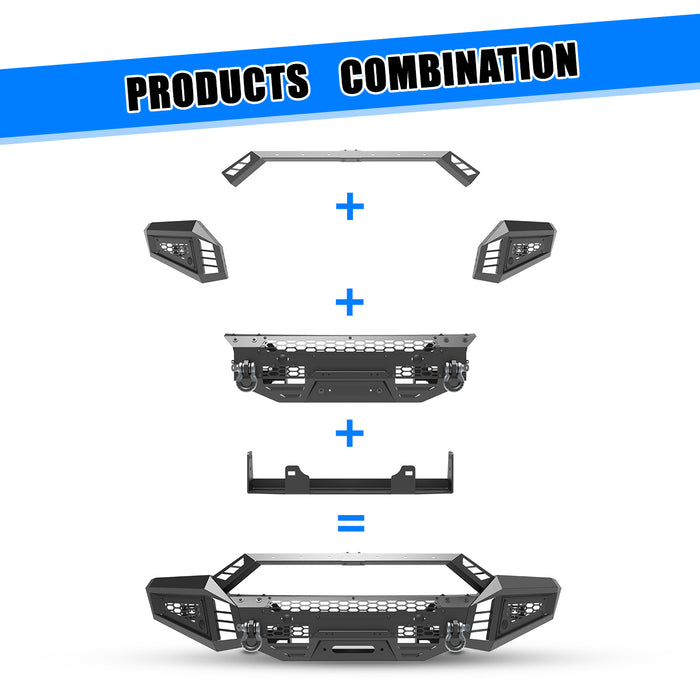 WOLFSTORM Front Bumper for 2016-2018 Chevy Silverado 1500