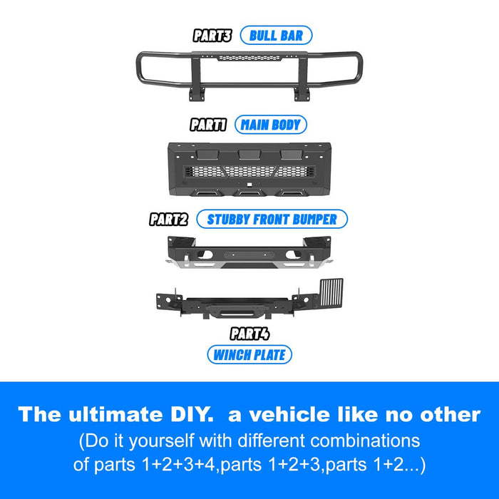 WOLFSTORM Front Bumper for 2024-2026 Toyota Land Cruiser LC250