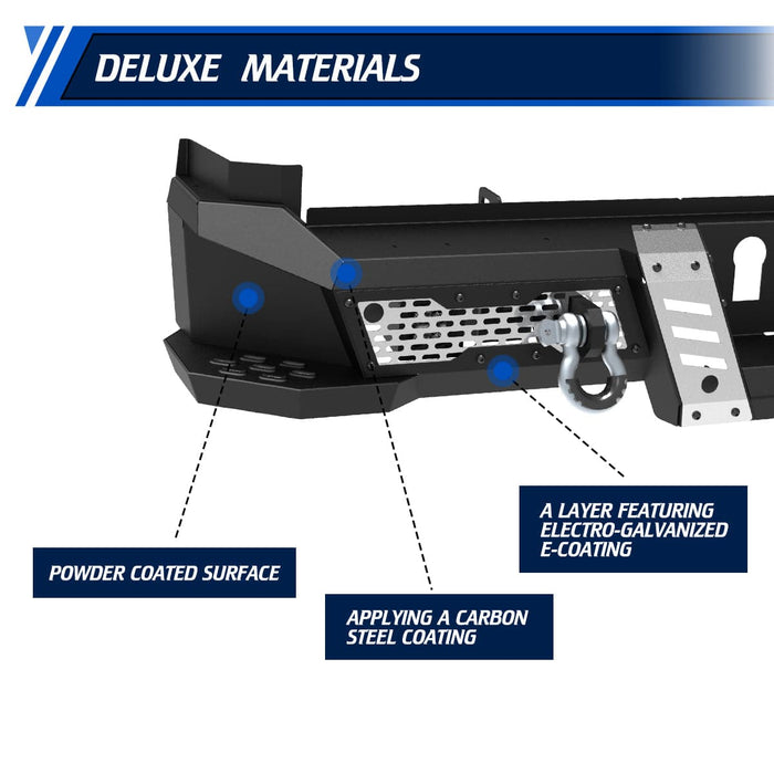 WOLFSTORM Rear Bumper for 2017-2022 Ford F-250 Super Duty - WOLFSTORM