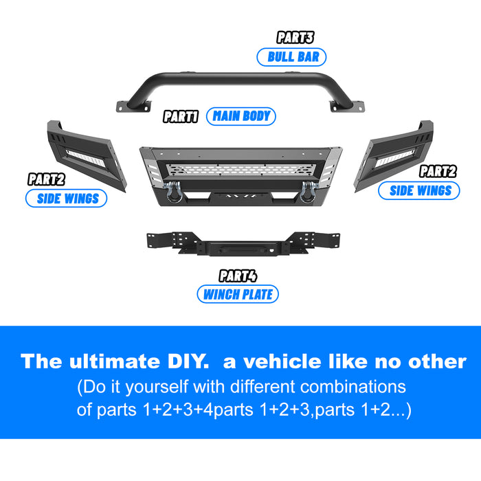 WOLFSTORM Front Bumper for 2014-2021 Toyota Tundra