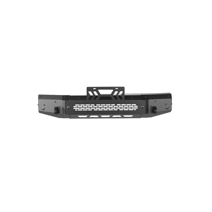 WOLFSTORM Ford Bronco Front Bumper with Winch Plate & Sensor Mounting Hole & License Plate Bracket - WOLFSTORM