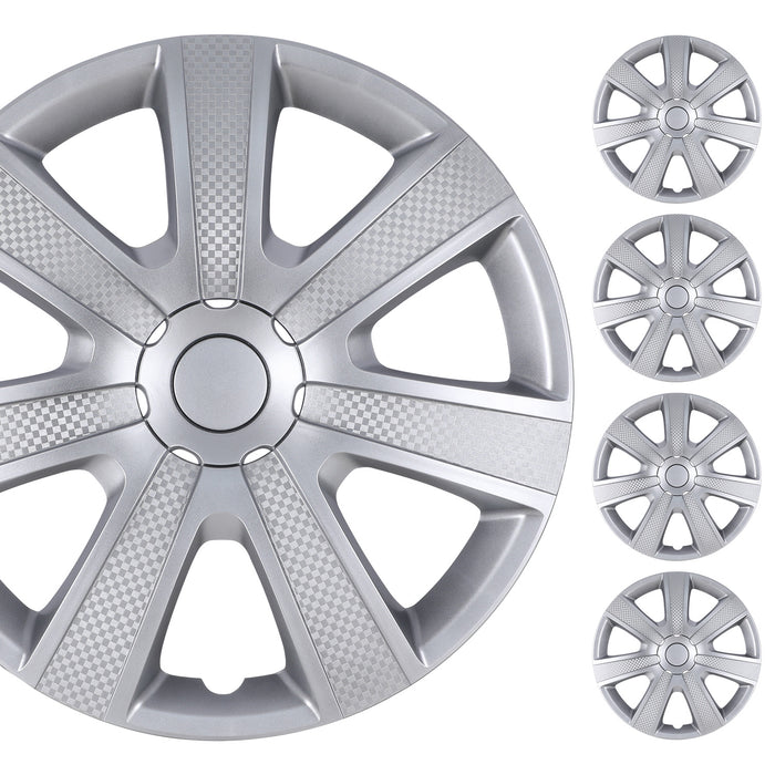 WOLFSTORM Hubcaps Wheel Covers 15 Inch