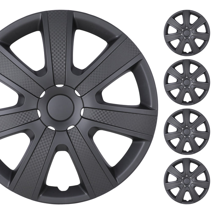 WOLFSTORM Hubcaps Wheel Covers 15 Inch