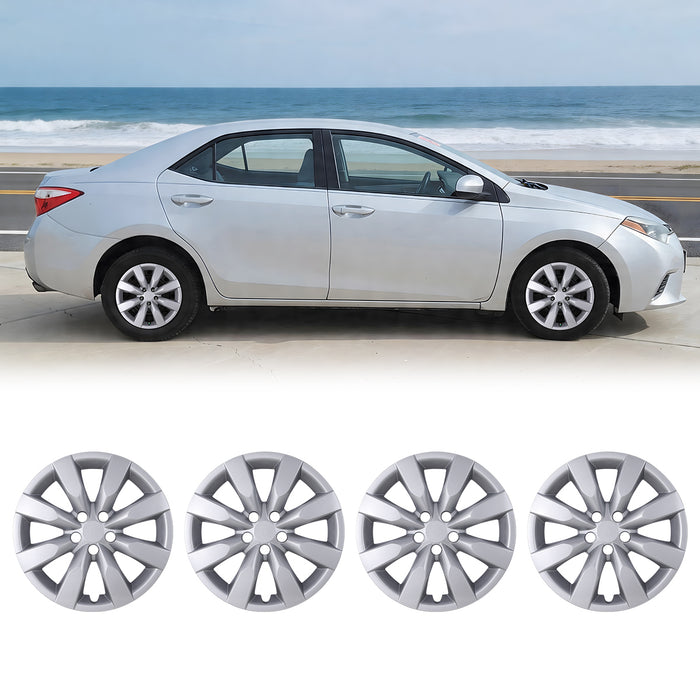 WOLFSTORM 4-Pack 16 Inch Wheel Rim Cover Hubcaps for 2014-2016 TOYOTA COROLLA