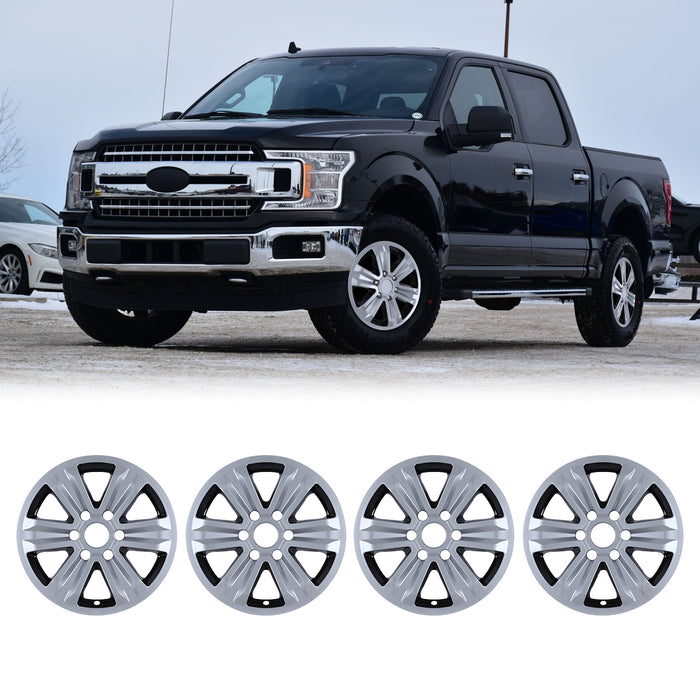 WOLFSTORM 4-Pack 17 Inch Wheel Rim Cover Hubcaps for 2015-2020 FORD F-150