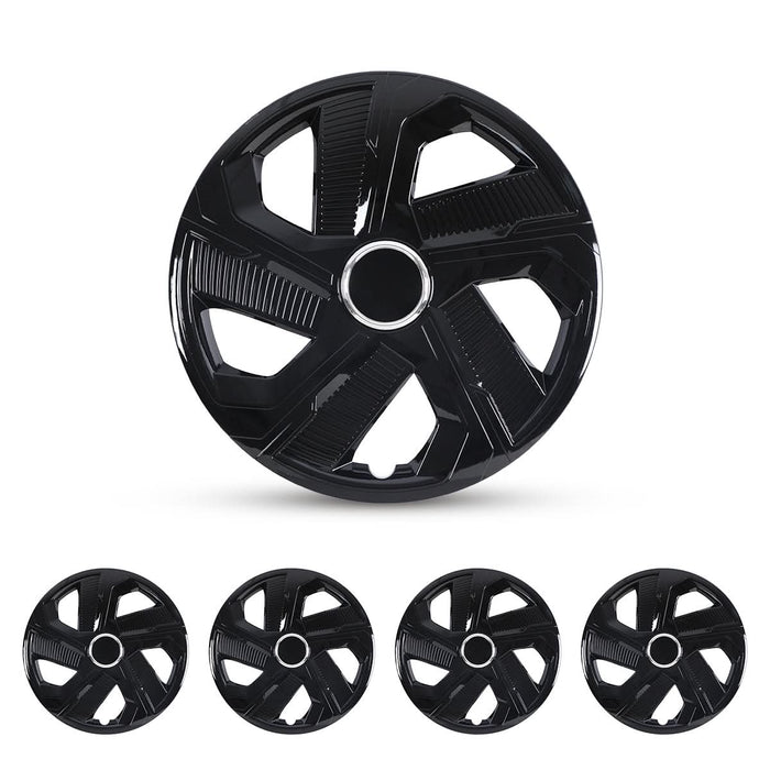 WOLFSTORM 4-Pack 16 Inch Universal Hubcaps for Steel Wheel Rims Cover
