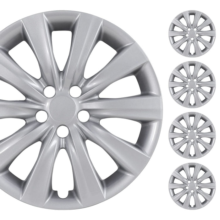 WOLFSTORM 4-Pack 16 Inch Wheel Rim Cover Hubcaps for 2009-2013 TOYOTA COROLLA
