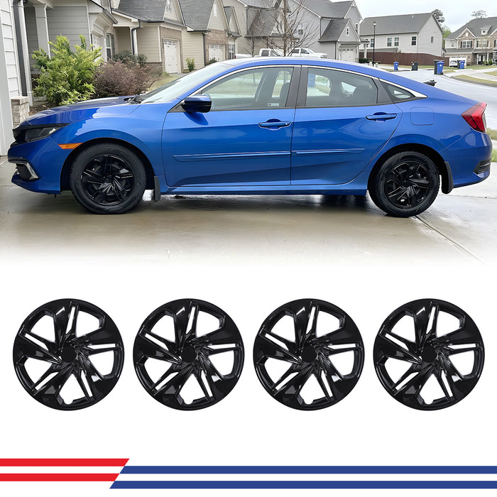 WOLFSTORM 16 Inch Hubcaps Wheel Cover for 2016-2025 Honda Civic SEDAN