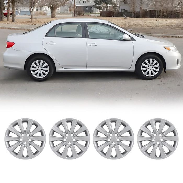 WOLFSTORM 4-Pack 16 Inch Wheel Rim Cover Hubcaps for 2009-2013 TOYOTA COROLLA