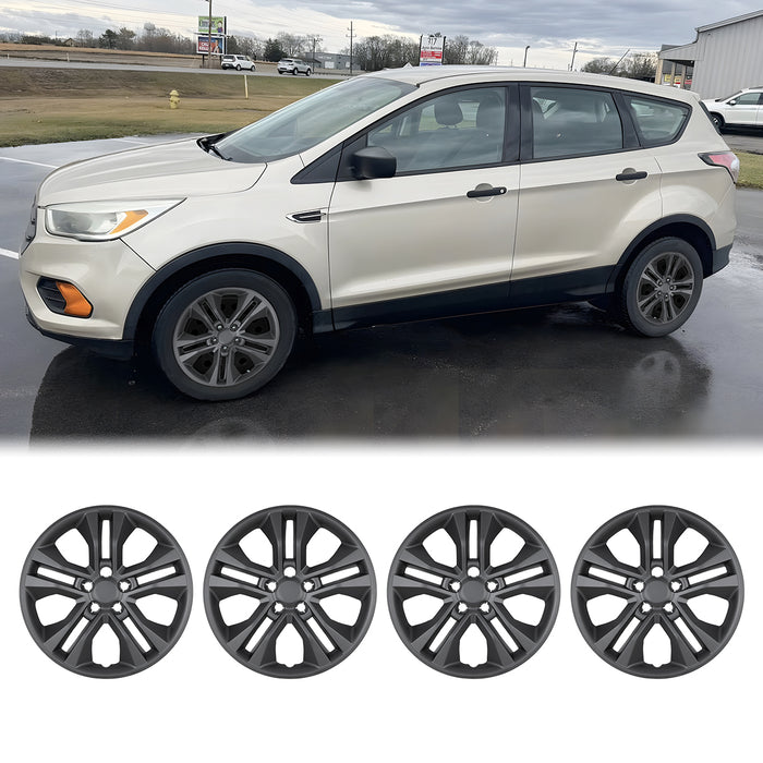 WOLFSTORM 4-Pack 17 Inch Wheel Rim Cover Hubcaps for 2020-2025 Ford Escape
