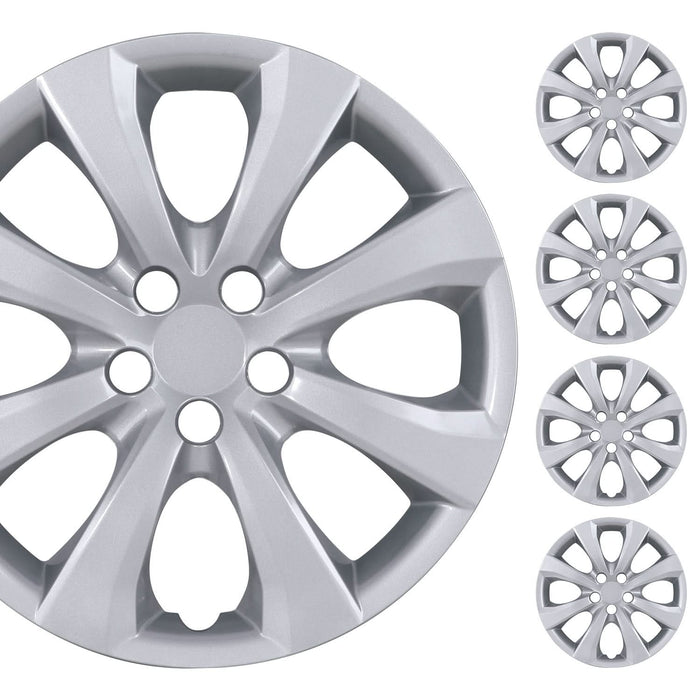 WOLFSTORM 4-Pack 16 Inch Wheel Rim Cover Hubcaps for 2020-2026 TOYOTA COROLLA