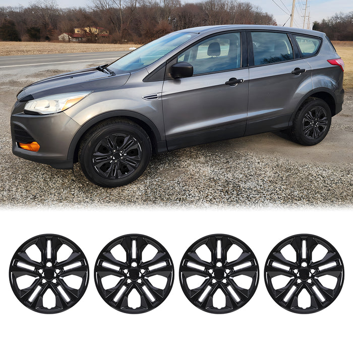 WOLFSTORM 4-Pack 17 Inch Wheel Rim Cover Hubcaps for 2020-2025 Ford Escape