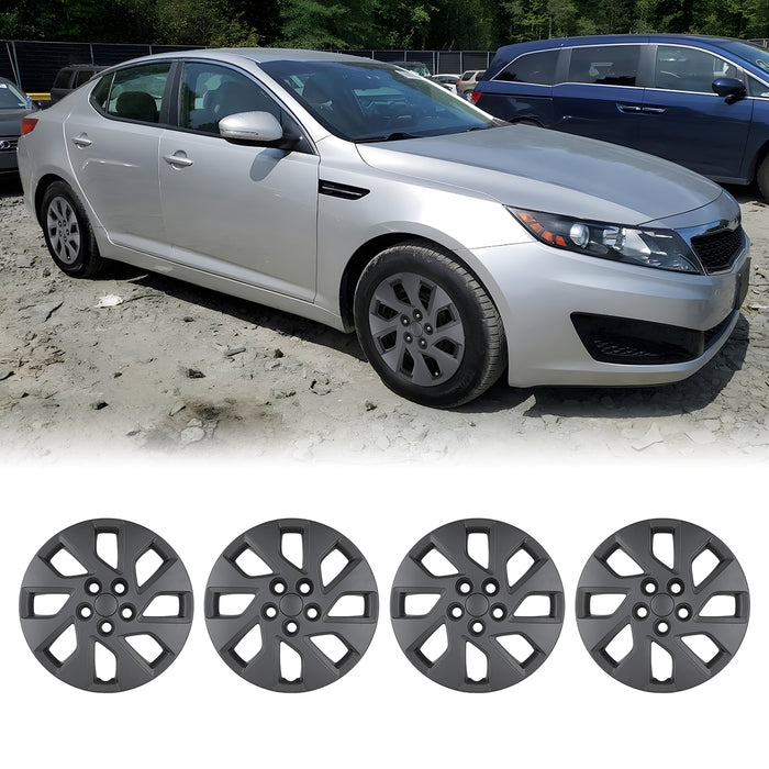 WOLFSTORM 4-Pack 16 Inch Wheel Rim Cover Hubcaps for 2011-2013 KIA OPTIMA