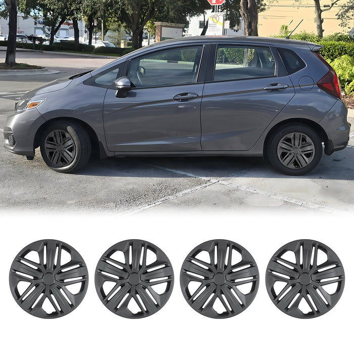 WOLFSTORM 4-Pack 15 Inch Wheel Rim Cover Hubcaps for 2009-2020 HONDA FIT