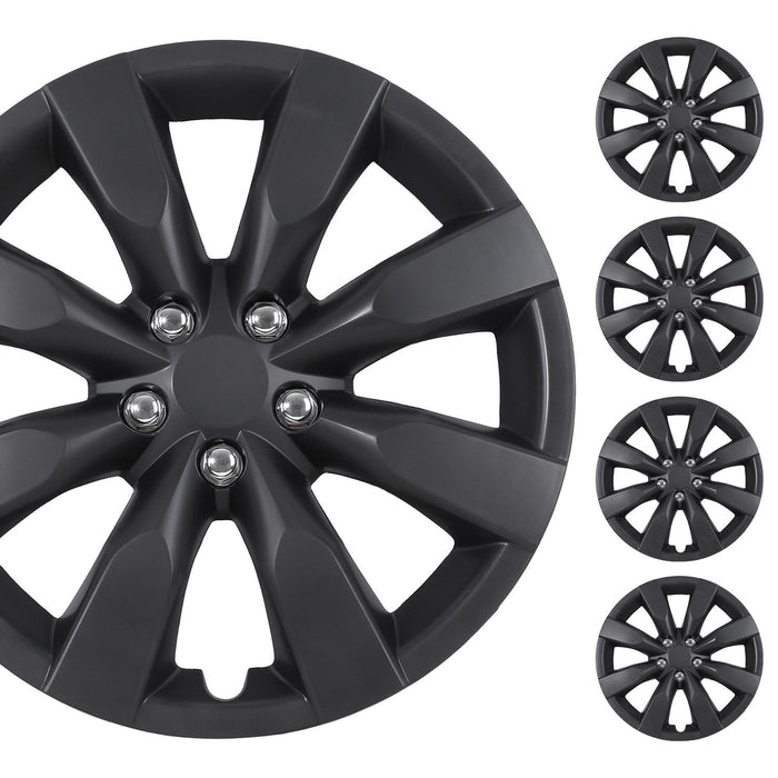 WOLFSTORM 4-Pack 16 Inch Wheel Rim Cover Hubcaps for 2014-2016 TOYOTA COROLLA（With Bolts）