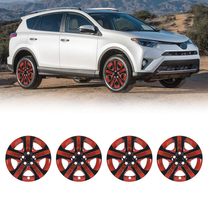 WOLFSTORM 4-Pack 17 Inch Wheel Rim Cover Hubcaps for 2013-2018 Toyota RAV4