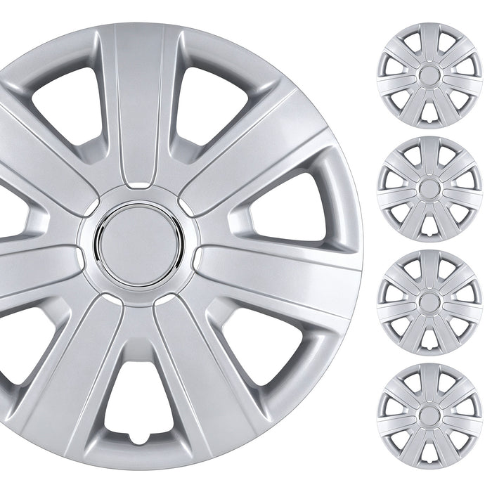 Tapacubos para llantas WOLFSTORM Premium de 15 pulgadas