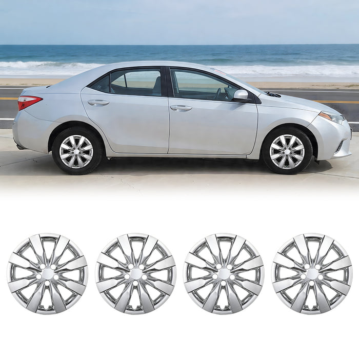 WOLFSTORM 4-Pack 16 Inch Wheel Rim Cover Hubcaps for 2014-2016 TOYOTA COROLLA
