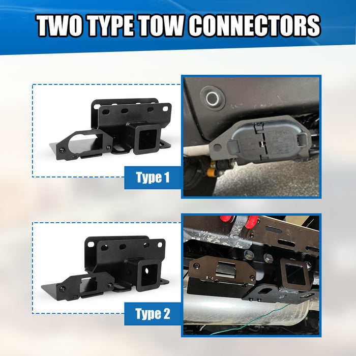 WOLFSTORM 2021-2025 Ford Bronco Towing Hitch Receivers 2 Inch with Cover Kit