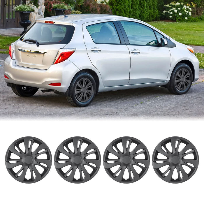 WOLFSTORM 4-Pack 15 Inch Wheel Rim Cover Hubcaps for 2019-2020 TOYOTA YARIS SEDAN