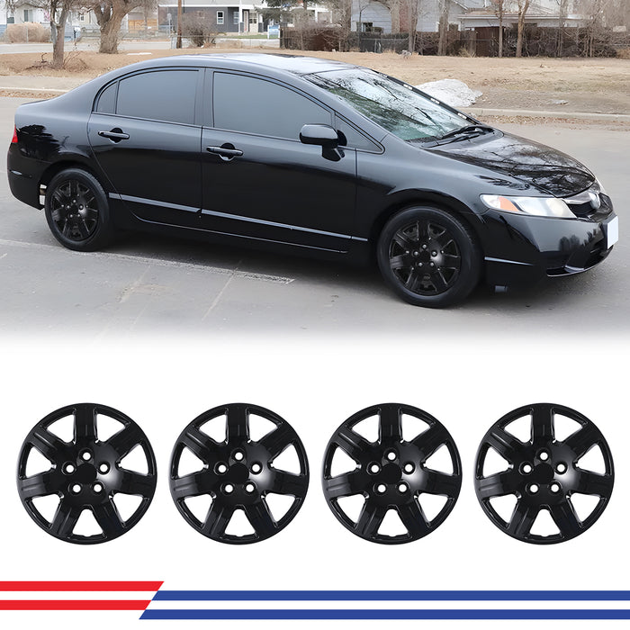 WOLFSTORM 4-Pack 16 Inch Wheel Rim Cover Hubcaps for 2006-2011 Honda Civic