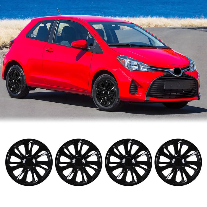WOLFSTORM 4-Pack 15 Inch Wheel Rim Cover Hubcaps for 2019-2020 TOYOTA YARIS SEDAN