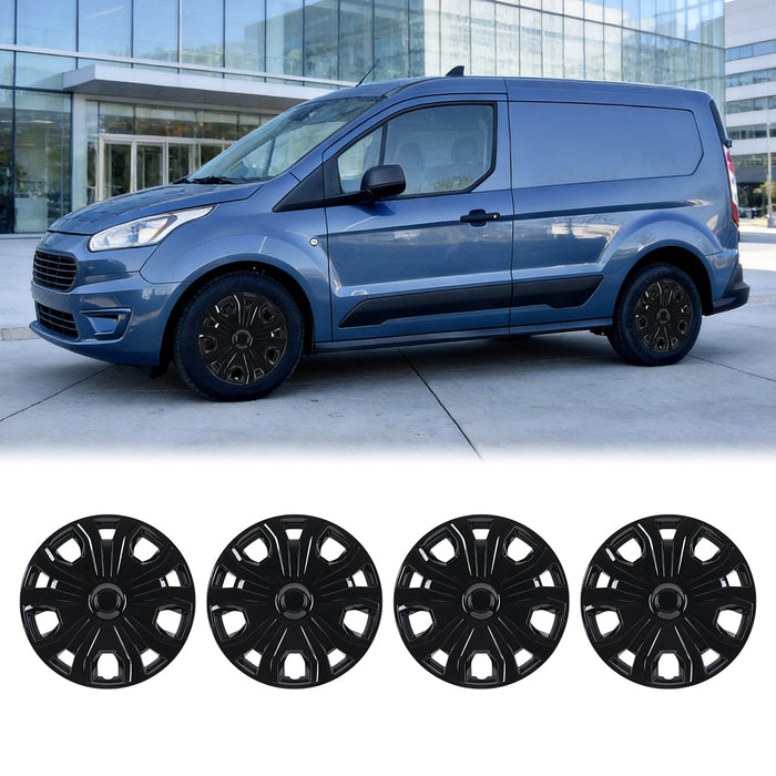 WOLFSTORM 4-Pack 16 Inch Wheel Rim Cover Hubcaps for 2014-2023 Ford Transit Connect
