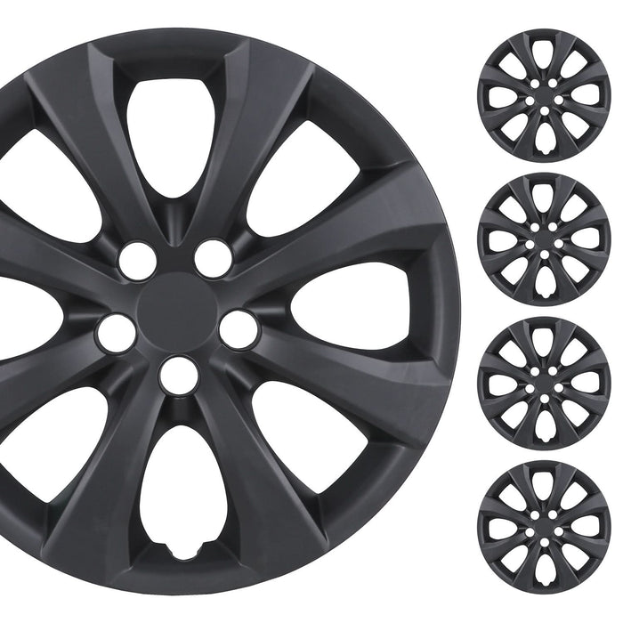 WOLFSTORM 4-Pack 16 Inch Wheel Rim Cover Hubcaps for 2020-2026 TOYOTA COROLLA