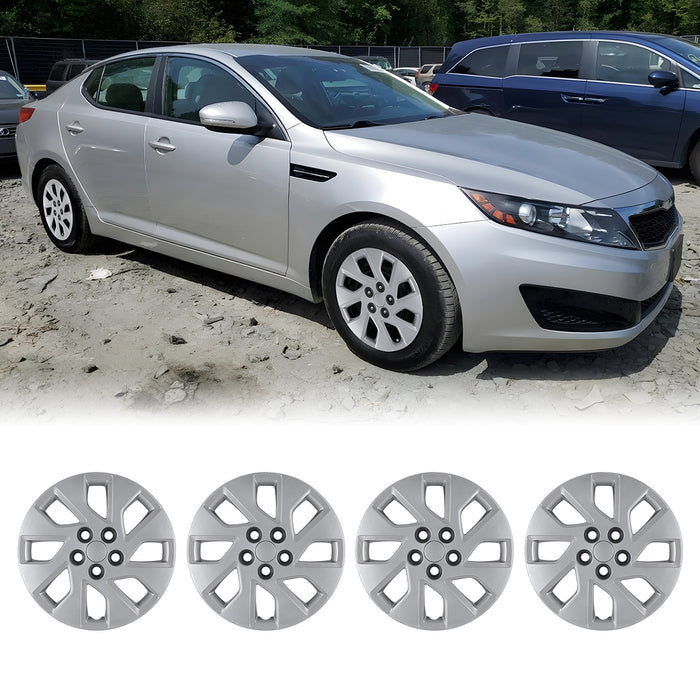WOLFSTORM 4-Pack 16 Inch Wheel Rim Cover Hubcaps for 2011-2013 KIA OPTIMA