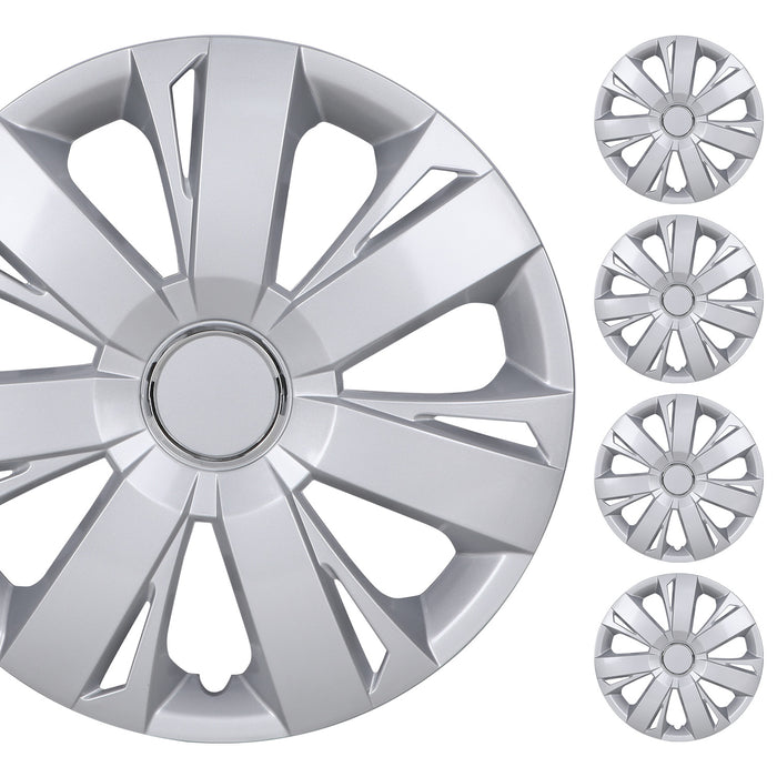 WOLFSTORM Tapacubos para llantas de 15" Reemplazo estilo OEM