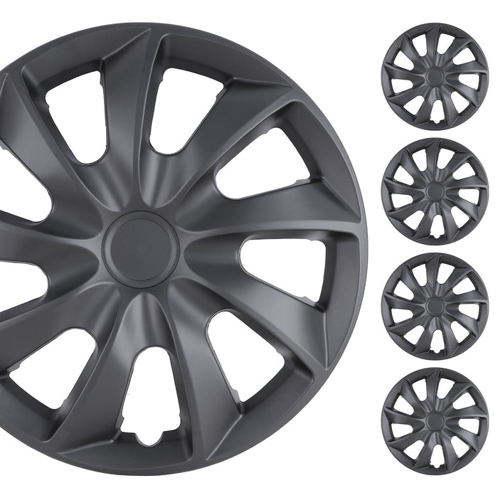 WOLFSTORM 4-Pack 15 pouces enjoliveurs de jante de roue
