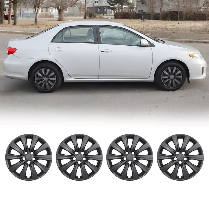 WOLFSTORM 4-Pack 16 Inch Wheel Rim Cover Hubcaps for 2009-2013 TOYOTA COROLLA