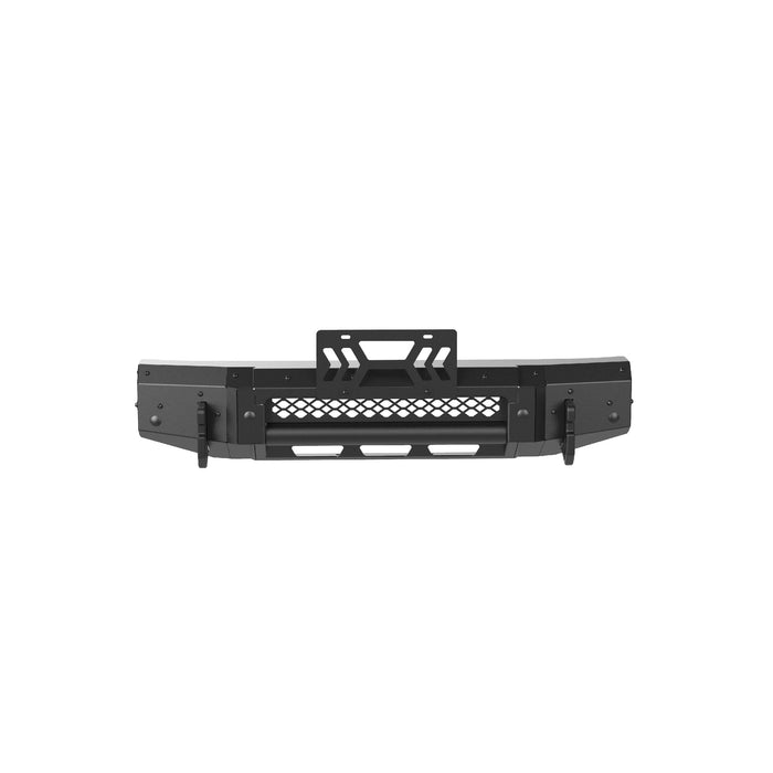WOLFSTORM Ford Bronco Front Bumper with Winch Plate & Sensor Mounting Hole & License Plate Bracket - WOLFSTORM