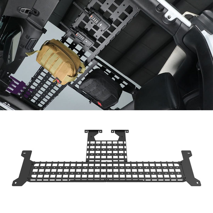 WOLFSTORM Interior Roof Rack Molle Panel for The 2018-2025 Jeep Wrangler JL
