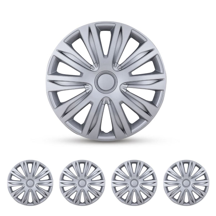 WOLFSTORM 4-Pack 14 Inch Universal Hubcaps for Steel Wheel Rims Cover