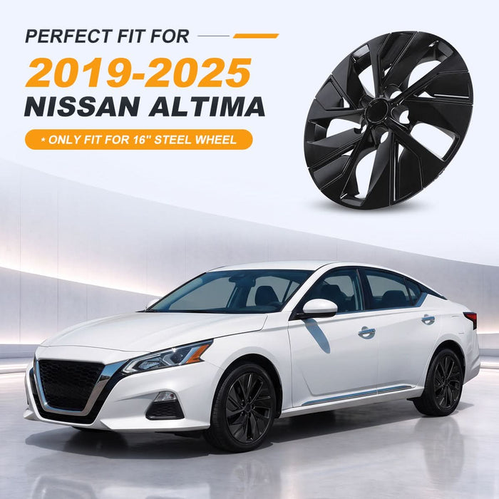 WOLFSTORM 16 Inch Hubcaps Wheel Cover Fit for 2019-2025 Nissan Altima