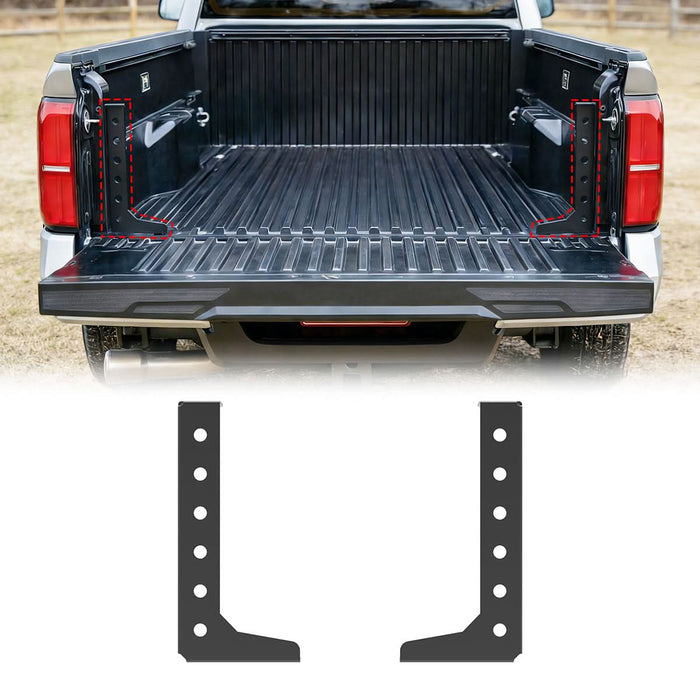 2PCS Steel Car Cargo Box Reinforcement L-shaped Bracket For 2024-2026 TOYOTA TACOMA