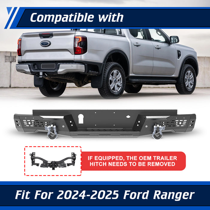 WOLFSTORM Rear Bumper for 2024-2026 Ford Ranger