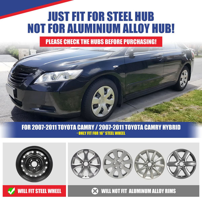 WOLFSTORM 4-Pack 16 Inch Wheel Rim Cover Hubcaps for 2007-2011 TOYOTA CAMRY