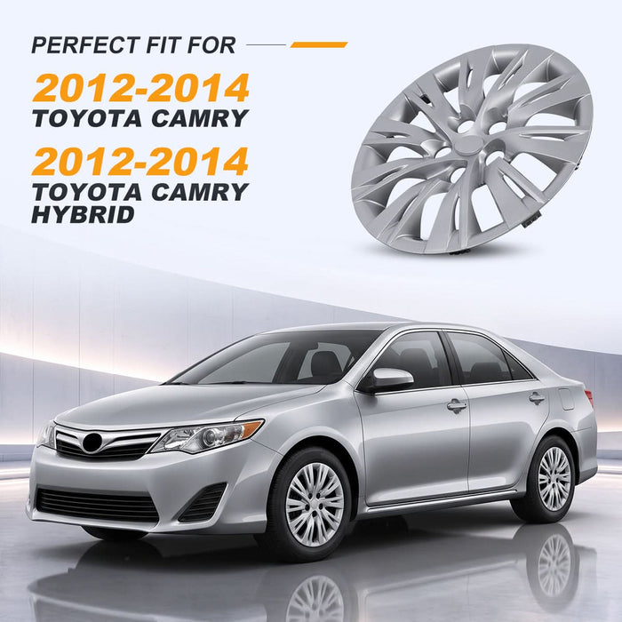 WOLFSTORM 4-Pack 16 Inch Wheel Rim Cover Hubcaps for 2012-2014 TOYOTA CAMRY