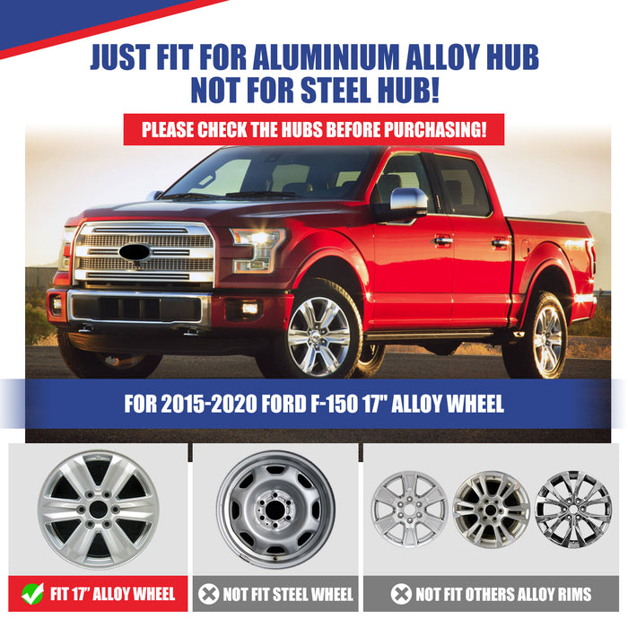 WOLFSTORM 4-Pack 17 Inch Wheel Rim Cover Hubcaps for 2015-2020 FORD F-150