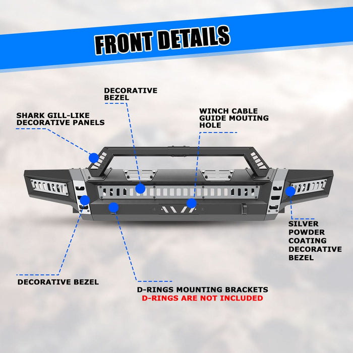 WOLFSTORM Front Bumper for 2009-2014 Ford F-150 £¨Excluding raptor)